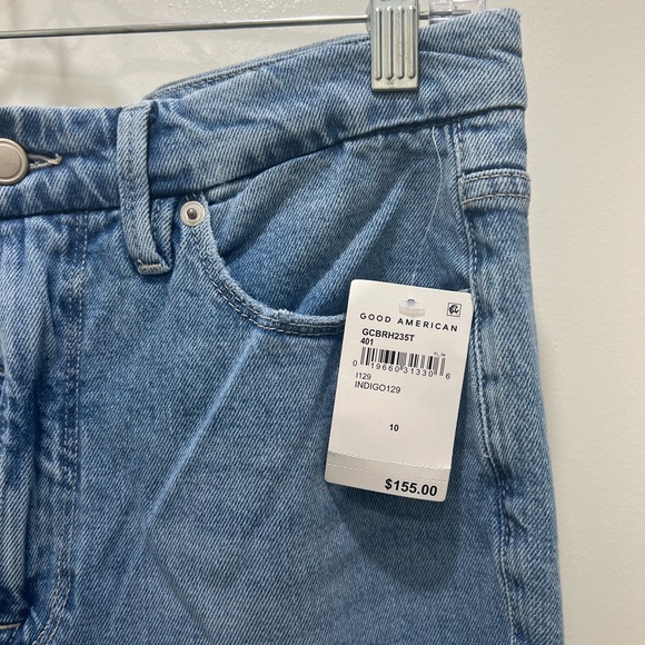 Good American Classic Boot Raw Hem Jean Size 10 - Picture 6 of 7